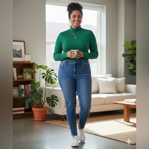 J. Crew Factory Green Long Sleeve Tee